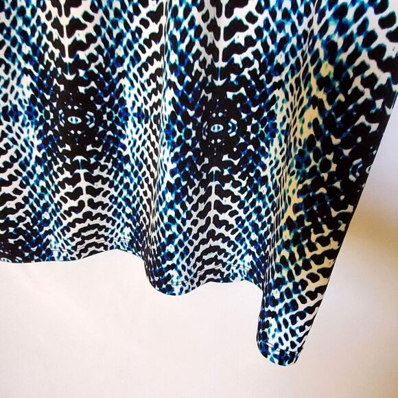 Worthington Dress Shades of Blue Sleeveless Stretchy, Size 1X - Picture 2 of 6